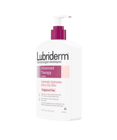 Buy Lubriderm Advanced Therapy Moisturizing Lotion - Deep Hydration Non-Greasy Vitamins E & B5 for Extra Dry Skin - 16 fl. oz | International Shipping Available - Buy Online on GoSupps.com