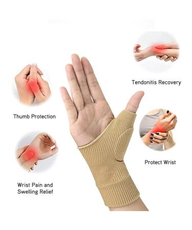 Thumb Hand Wrist Support - Gel Thumb Gloves & Adjustable Compression Sleeve for Arthritis Pain Relief - Buy Online on GoSupps.com