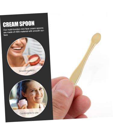 Baluue 50 Pcs Mask Spoon Mini Mask Applicator Face Cream Applicator Mini Skin Care Spatula Makeup Minis Abs 6X1X0.3CMx5pcs Goldenx5pcs - Buy Online on GoSupps.com
