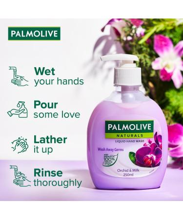 Palmolive Natural Liquid Hand Wash Black Orchid & milk 250ml - Buy Online on GoSupps.com