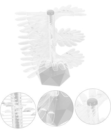 Nail Tips Practice Holder Nail Tips Display Holder Nail Practice Stand Nail Art Practice Stand Nail Art Stands Clear Nail Sample Stick Nail Art Supply Spiral Nail Manicure Acrylic 6.2x6.2cm gray - Buy Online on GoSupps.com