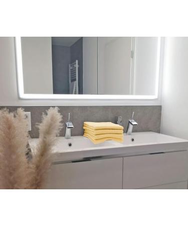 Buy Zollner 6 Set Yellow Bath Towels 50x100 cm - Soft Strong Hotel Quality - Washable Cotton with Hanger - International Shipping Available - Buy Online on GoSupps.com