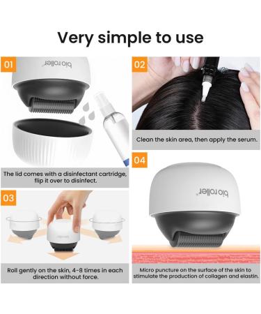 Microneedling Roller with 1200 Needles Beard Roller 0.5 mm Derma Roller Scar Roller with 1200 Real Titanium Micro Needles Micro Needle Roller for Skin and Hair Care for Men and Women - Buy Online on GoSupps.com