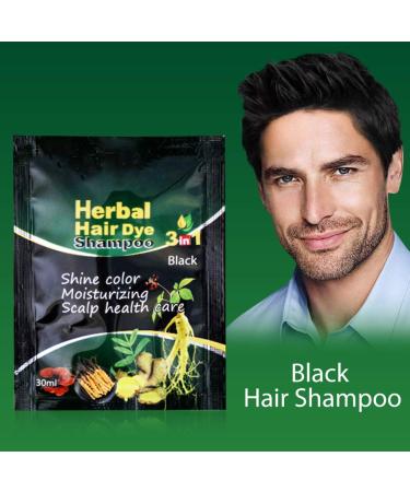 Mroobest Black Hair Shampoo - Natural Darkening & Instant Dye Shampoo for Volumizing Moisturizing Shiny Hair | Suitable for Men & Women - Buy Online on GoSupps.com
