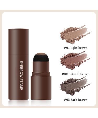 LXZJJM Eyebrow Stamp Stencil Kit - Long-lasting Smudge-free Brow Makeup | Natural and Smooth Texture | Multifunctional | Includes 10 Brow Shapes & Stamps | Reusable eyebrow stencils (03 dark brown 2pcs) - Buy Online on GoSupps.com
