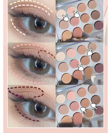 Eyeshadow Palette Matte Eyeshadow Makeup Shimmer Design Eyeshadow Palette for Professional Daily Neutral and Natural Look (C) - Buy Online on GoSupps.com