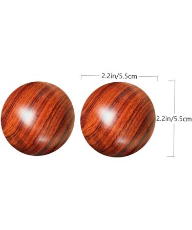 Frcolor Handmade Solid Wood Massage Ball Set - 4 Piece Yoga Roller Balls for Hand & Body Massage - Perfect for Relaxation & Training - Buy Online on GoSupps.com
