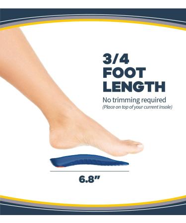 Dr. Scholl's ARCH Pain Relief Orthotics Insoles for Women (Size 6-10) - 1 Pair Blue Shoe Inserts - Buy Online on GoSupps.com