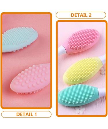 Healeved Lip Brush Tool 5pcs Exfoliating Lip Scrub Brush Double-Sided Silicone Lip Exfoliator Brush Lip Scrubber Brush for - Buy Online on GoSupps.com