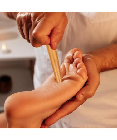 Operitacx 2-Piece Wooden Massage Stick Set - Manual Neck & Foot Acupuncture Device for Small Muscle Relief - 11x2.5x2.5cm - Buy Online on GoSupps.com