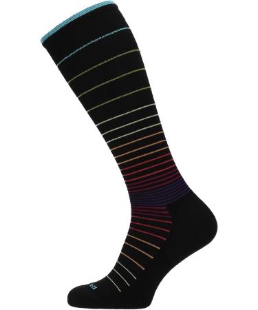 Sockwell Ladies Circulator Socks - Black Stripes | Comfort & Compression for All-Day Support - Buy Online on GoSupps.com