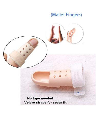 5-Piece Plastic Finger Splint Set | Finger Brace & Stabilizer for Broken Fingers Arthritis & Knuckle Support - Buy Online on GoSupps.com