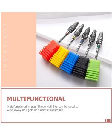 SOLUSTRE Nail Polisher Nail Drill Tips Sanding Para U as Metal Drill Bits Manicure Drill Bits for Cuticles Manicure Supplies Tool Creative Nail Bits Drill Nail Tungsten Steel Alloy Portable - Buy Online on GoSupps.com