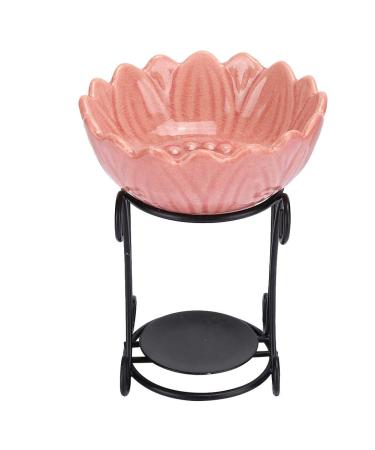 Ceramic Candle Oil Burner - Indoor Aroma Furnace for Essential Oil & Incense (Pink) | Best Aromatherapy Accessory - Buy Online on GoSupps.com