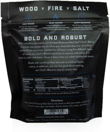 REDMOND Real Salt Chef s Blend Smoked Salt 14 oz pouch - Buy Online on GoSupps.com