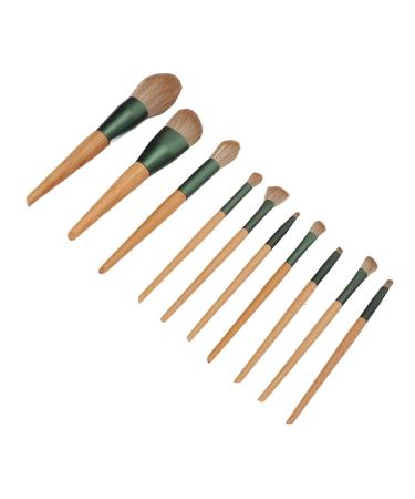 10-Piece Synthetic Eye Shadow & Concealer Brush Set with Storage Bag - Perfect for Beginners | International Shipping Available - Buy Online on GoSupps.com
