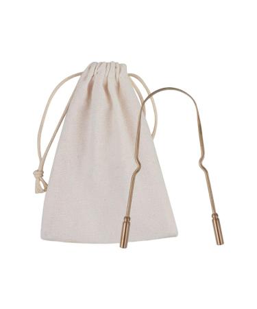 Intoximt tongue scraping for adults tongue -made stainless steel |Tongue cleaning tool with U-shaped design for oral care and hygiene treatment of bad breath Antique measurement U-shaped clothing bag
