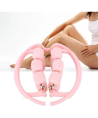 Multi-Purpose Hand-Leg Roller - 18 Wheels Muscle Scooter for Instant Relief | Pink Handmade Massage Device for Legs Arms & Body - Buy Online on GoSupps.com
