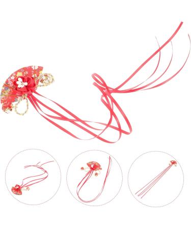 SOESFOUFU Children's Antique Hanfu Accessories Hairpin Set Fringe Trim Bridal Hair Accessories for Women Girls Accessories Hair Decorations Cherry Blossoms Women's Cloth Headgear - Buy Online on GoSupps.com