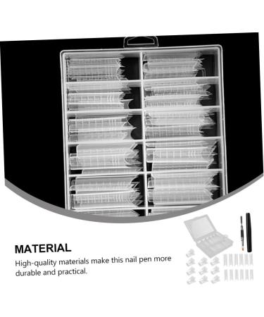FRCOLOR 1 Set Nail set artificial false nails DIY manicure kit long fake nails Manicure Grinding Strip finger extension clip acrylic nail forms nail kits crystal clip white shaping plastic - Buy Online on GoSupps.com