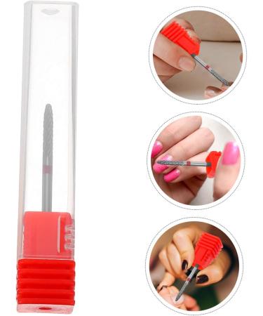 minkissy Nail Polisher Metal Nail Drill Bit Manicure Tools Nail Bits Drill Bit for Acrylic Nails Women Manicure Supplies Safety Bits for Nail Drill Manicure Drill Bits Drill Bits for Nails 7.00X1.30X1.30CM Red - Buy Online on GoSupps.com