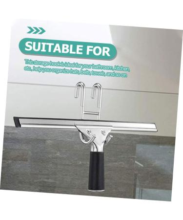 Cabilock 2pcs S Hook Towel Hanger Storage Hooks Door Hanging Hook Back Door Hanger Silver Stainless Steel - Buy Online on GoSupps.com