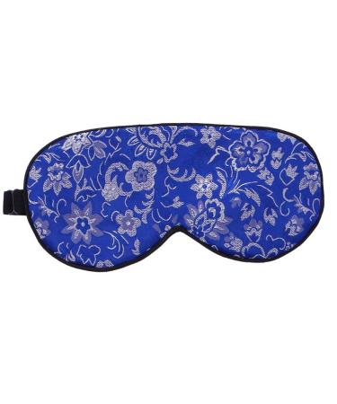 Paradise Silk One New Real Silk Brocade Blue Eye Cover Sleep Mask Shade