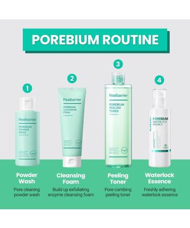 Real Barrier Porebium Peeling Toner 305ml - Exfoliating Toner for Oily & Sensitive Skin | Korean Skin Care | Sebum Control & Blackhead Remover - Buy Online on GoSupps.com