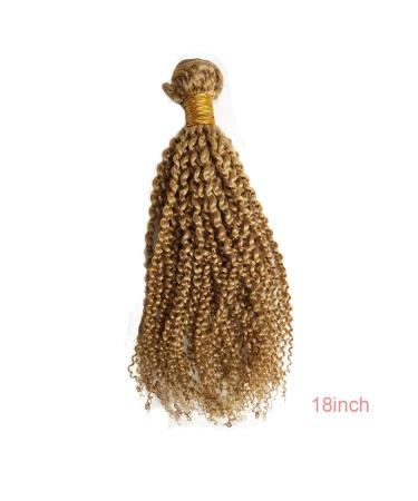Buy Mila 22 Honeyblond 27# Real Brazilian Virgin Remy Hair Extensions - Kinky Curly 100g/pc - 55cm International Shipping - Buy Online on GoSupps.com