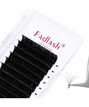 Fadlash Easy Fan Lashes C Curl 0.05 14mm Single Lashes Russian Lashes Natural Look Self Fanning Eye Lashes Automatic Blooming Russian Eyelashes Extensions(0.05-C-14) 14 mm 0.05-C - Buy Online on GoSupps.com