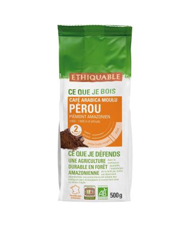 G n rique ETHIQUABLE - Ethiquable Organic High Altitude Arabica Ground Coffee from Peru 500g - 500g - Pack of 3 - Sold as a Pack