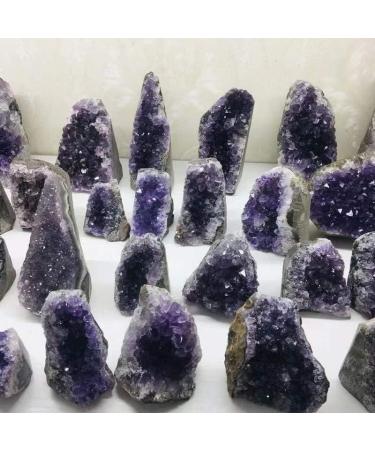 Crystals Stones Natural Purple Quartz Crystal Stone Geode Brazil Amethyst Cluster 200G-2000G for Decoration JIZTGEDM (Color : Dark Gray) - Buy Online on GoSupps.com