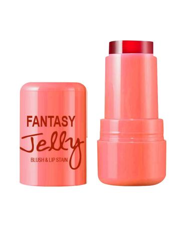 Milk Cooling Water Jelly Tint Milk Jelly Blush Milk Makeup Jelly Tint Milk Water Jelly Tint Water Jelly Tint Stick Sheer Lip & Cheek Stain Finish (B M) B 1 count (Pack of 1)