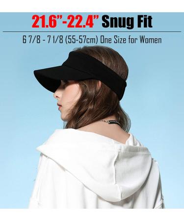 Buy Gisdanchz Sport Visor Cap - Elastic Band for Golf Tennis Running & Hiking - Dark Grey (55-59) | International Shipping Available - Buy Online on GoSupps.com