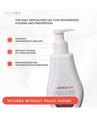 DermoXEN HEMOpran Intimate Washing Gel for Daily Perianal Hygiene Gentle Cleansing Without SLS and Parabens For Sensitive Skin Suitable for Men Women and Children - Buy Online on GoSupps.com