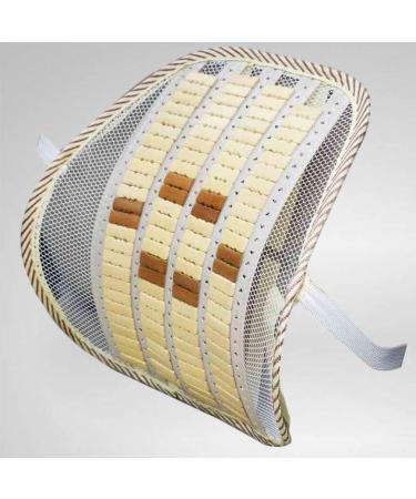 BESPORTBLE Lumbar Support Pillow - Bamboo Back Support Cushion for Car Seat & Office Chair (Beige) - Ergonomic Comfort & Fatigue Relief - Buy Online on GoSupps.com