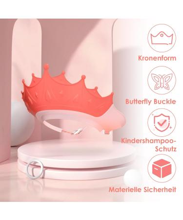 Buy Adjustable Shower Hood for Kids - Hair Washing Protection Shield for Toddlers (1-9 Years) - Pink - Buy Online on GoSupps.com