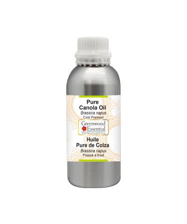Greenwood Essential Pure Canola Oil (Brassica napus) Pure Therapeutic Grade Cold Pressed 630ml (21.3 oz)