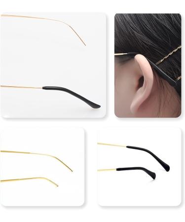 Tonaup Silicone Anti-Slip Covers 4 Pairs of Universal Glasses Bracket Repair Caps in Black & White - Buy Online on GoSupps.com