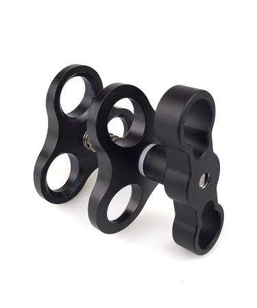 Seafrogs Black Standard Underwater Ball Clamp Dive Ball Clamp Light Arm System, Underwater Dive Camera Arm Tray, Compatible with GoPro Action Camera Flashlight System.(Black) CP-4