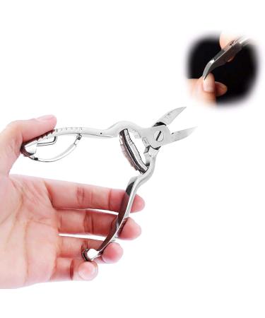 Cuticle Nipper Lightweight 5.3 * 2.2 * 0.5Inch Stainless Steel Compact Size Pedicure Tool Practical Adults for Home Nail Professional Salon - Buy Online on GoSupps.com