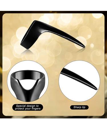 10-Piece Hair Parting Sectioning Tool Set - Black Metal Rings for Braiding, Curling, Styling, and Extensions - Buy Online on GoSupps.com