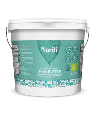 1KG Organic Shea Butter Unrefined - 100% Pure Raw & Natural - Soil Association Certified - by Nurifi 1 kg (Pack of 1)