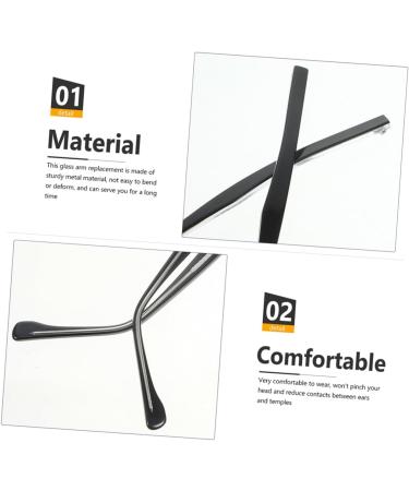 High-Quality Healeeved Glasses Repair Set - 2 Pairs of Accessories for Men & Women | Durable Arms Legs Tips & Ear Pads - Buy Online on GoSupps.com