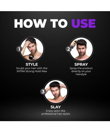 Insane Hold Hair Spray 150 ml | Xxstrastrong Hold | Hair Spray for men | Lightweight & Non-Sticky Hair Styling Spray | Extreme hold spray | Hair Setting spray White - Buy Online on GoSupps.com