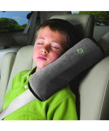MHwan Super Soft Cotton Seat Belt Pads 2 PCS - Head and Neck Support for Child & Adult, Blue & Gray Seatbelt Strap Cover - Buy Online on GoSupps.com