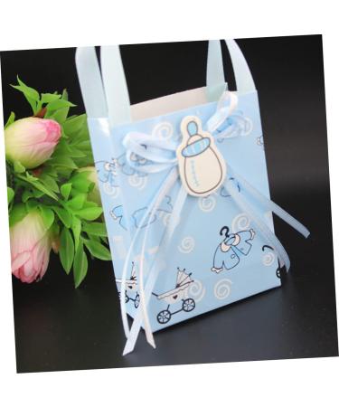 12pcs Box The Gift Gifts Paper Gift Bag Mini Tote Candy Bag Christening Decoration Party Favors Korean Birthday 1 count (Pack of 1) Sky-blue - Buy Online on GoSupps.com