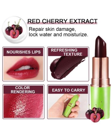 Red Cherries Color Changing Lipstick Set - Long Lasting Korean Lip Gloss for Women - Buy Online on GoSupps.com