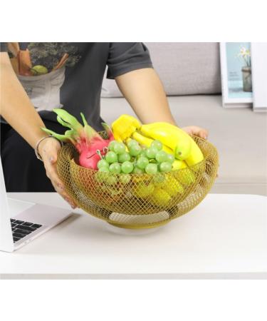 Fruit Basket Fruit Bowl Metal Wire Woven Fruit Storage Bowl Basket for Kitchen Large Mesh Fruit Stand for Pineapple Kitchen Organizers and Storage (Color : A Size : 12 * 25cm) - Buy Online on GoSupps.com