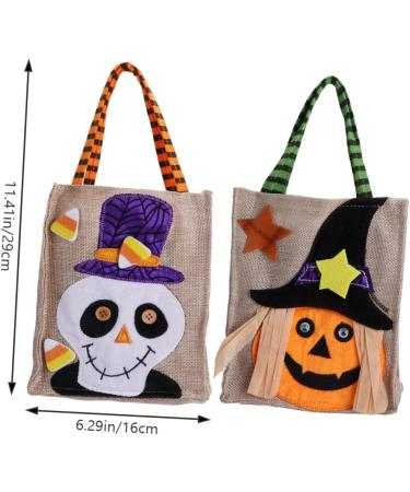 Alipis 2pcs Halloween Candy Bag Bags Bulk Candy Bags Girl Clothes Tote Candy Bag Cartoon Apparel Child - Buy Online on GoSupps.com